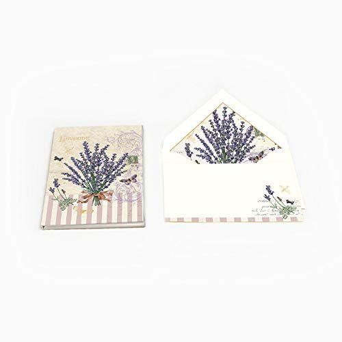 Kartos Lavanda Premium Stationery Sheet Set of 10 (Cards & Envelopes)