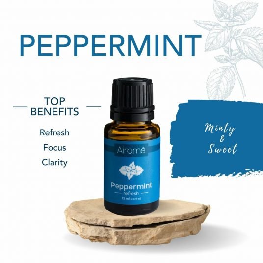 Airomé Essential Oil Basic Set, Six (10 ml each) Therapeutic-Grade Essential Oils | Eucalyptus, Lavender, Lemongrass, Orange, Peppermint, Tea Tree