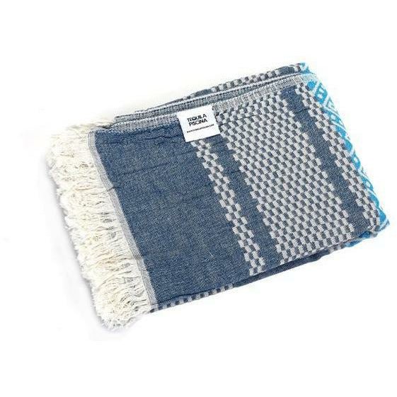 Blue Aquarius Turkish Towel - Home Decors Gifts online | Fragrance, Drinkware, Kitchenware & more - Fina Tavola