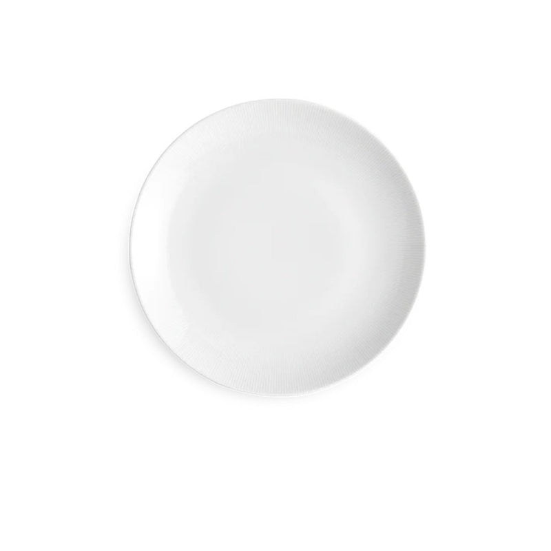 Pillivuyt Salad Plate Eventail Collection Coupe Plate 8.5" Set of 4  White Porcelain Dessert Serveware France