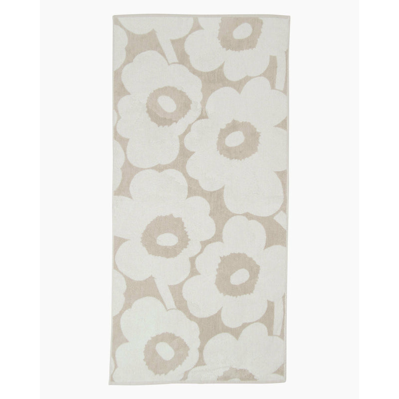 Marimekko Unikko Towel | Beige & White