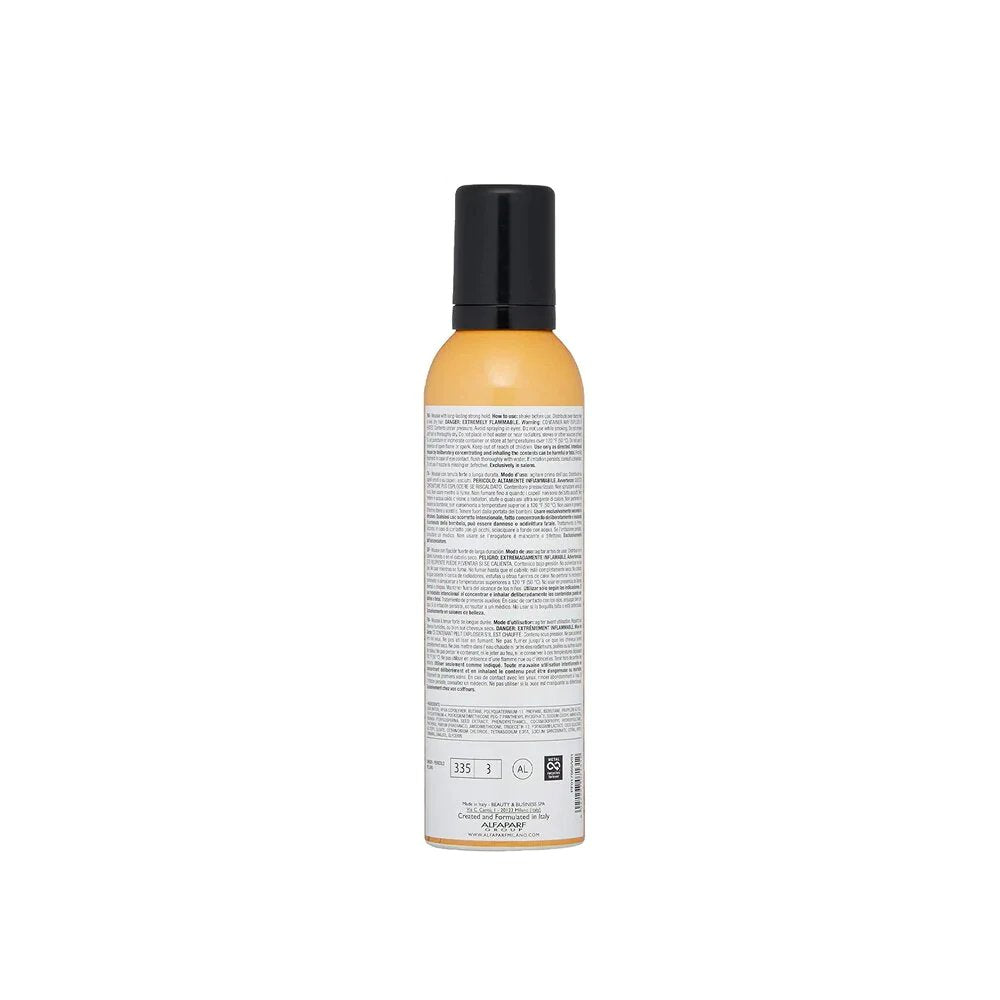 Alfaparf Milano Firming Mousse Styling Product Strong Hold Long-Lasting All Day Hold Style Stories Professional Salon Quality - 8.45 Fl Oz