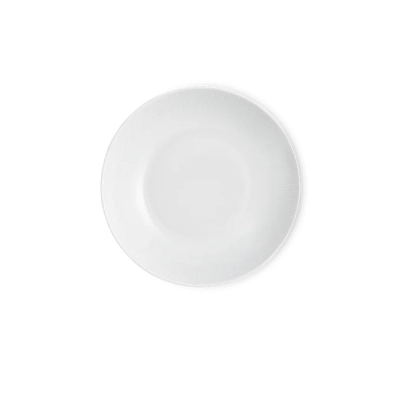 Pillivuyt Bowl Eventail Collection Shallow Coupe Round 9"D Dish Set of 4 White Porcelain France