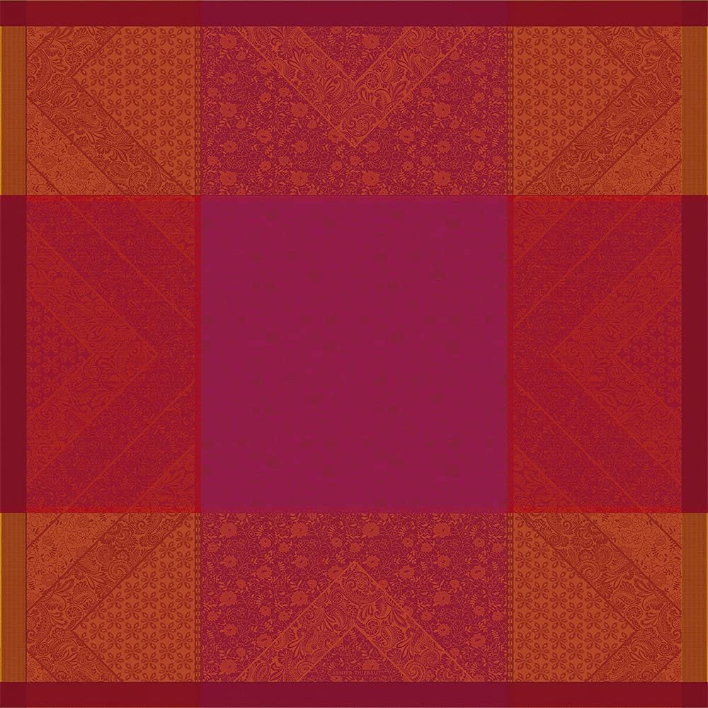 Garnier Thiebaut Cassidy Berry Cotton Tablecloth | 45" Square