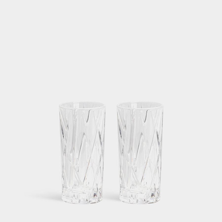 Orrefors City Crystal Shot Glass | Set of 2