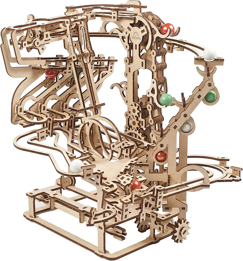 Mechanical 3D DIY Building Kit | Marble Run Chain Wood Model