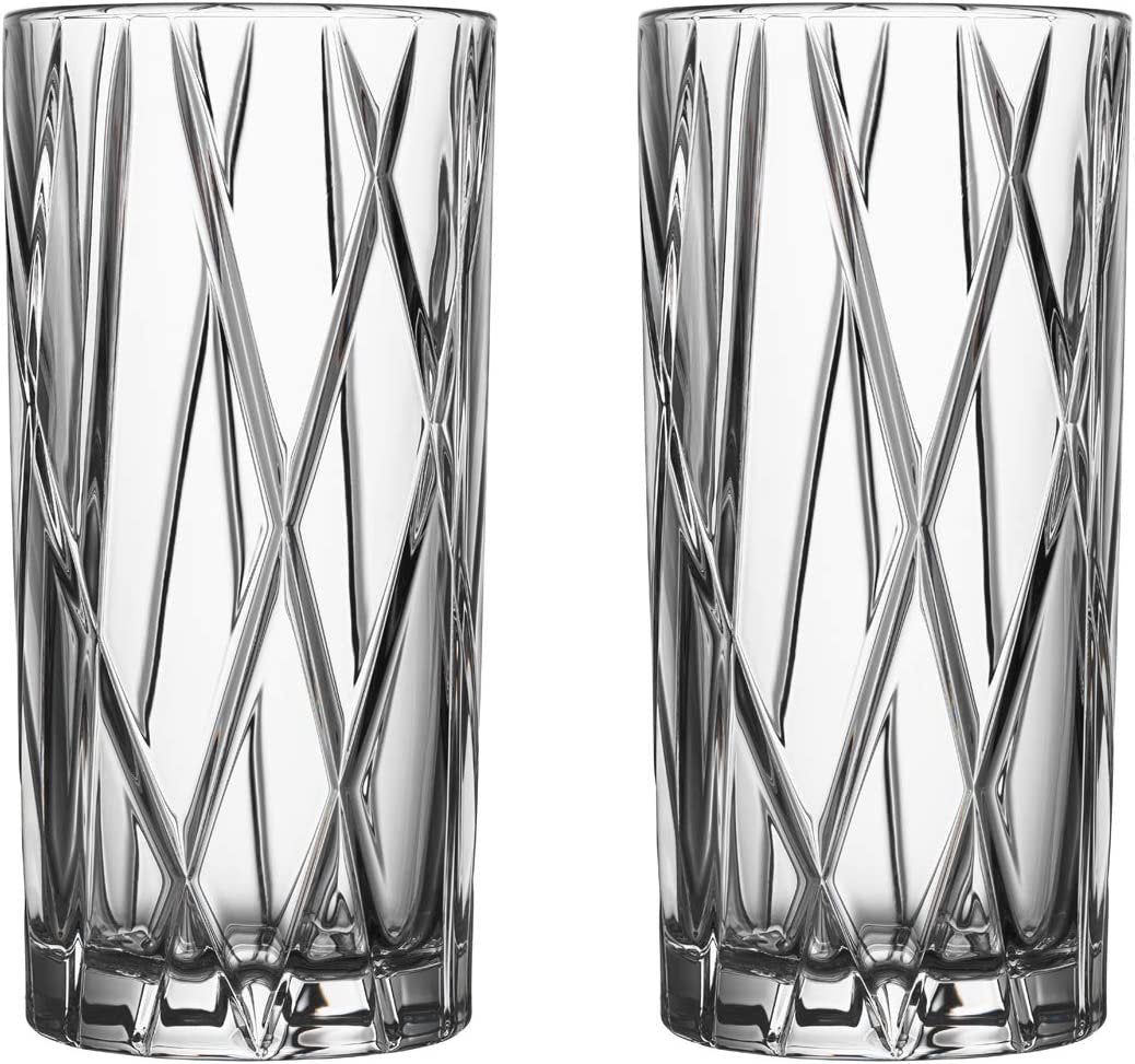 Orrefors City Crystal Shot Glass | Set of 2