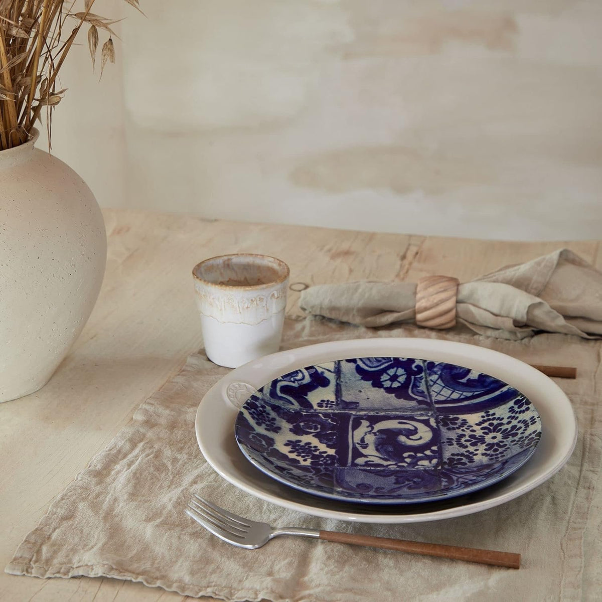 Stoneware Lungo Coffee Cups in a Wooden Box Grespresso Collection | White | Set of 8