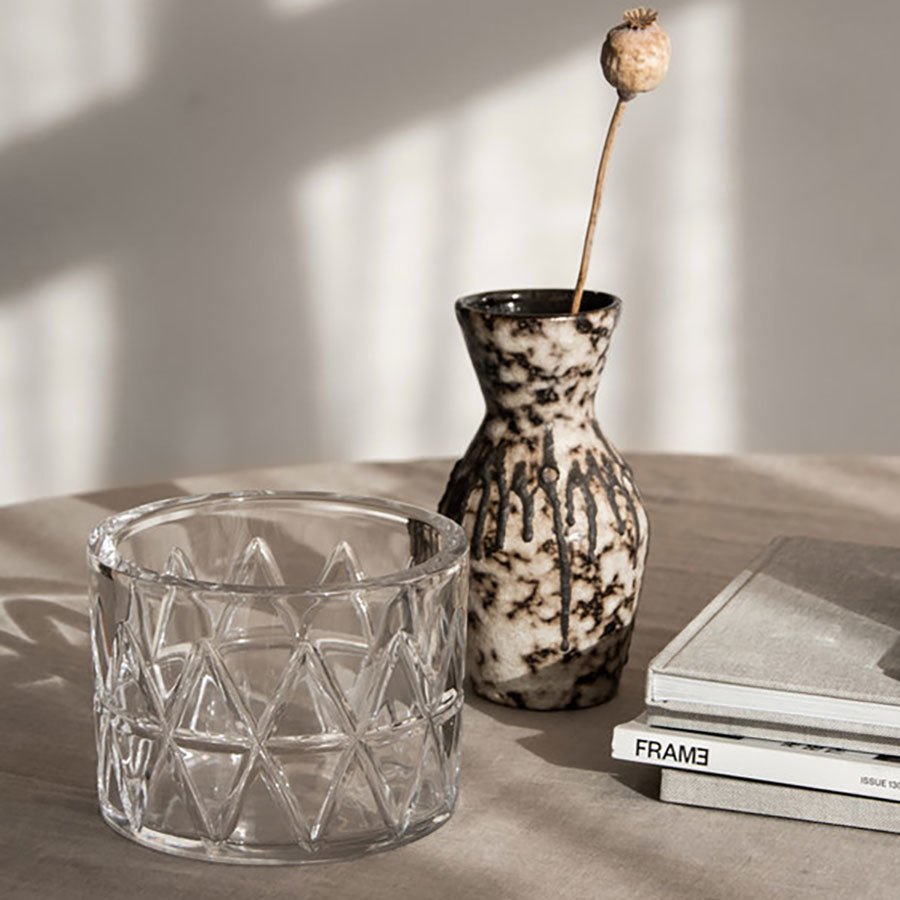 Orrefors Peak Crystal Bowl