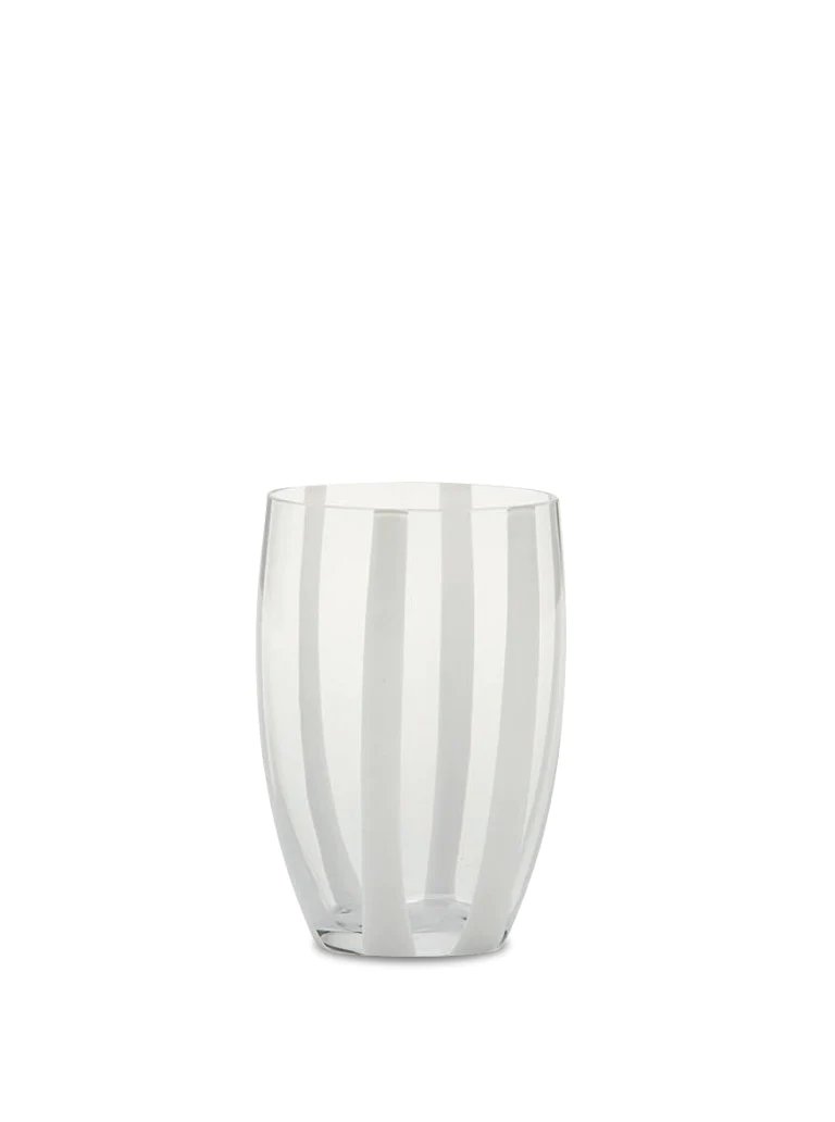 Gessato Glasses (16oz) | Set of 2 | Clear Beverage Tumblers
