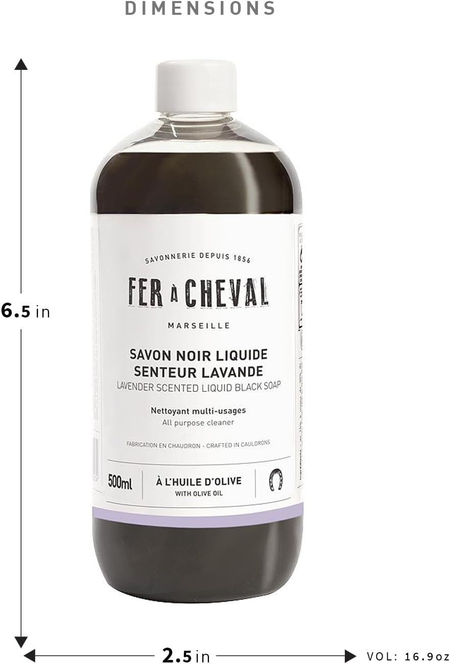 Liquid Black Soap Olive Oil Environmentally Friendly Detergent & Cleaner | Lavender Scented
