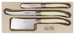 Andre Verdier Laguiole Debutant Cheese Knives Set | Sandwich Knife, Cleaver, Large Cheese Knife in Ivory
