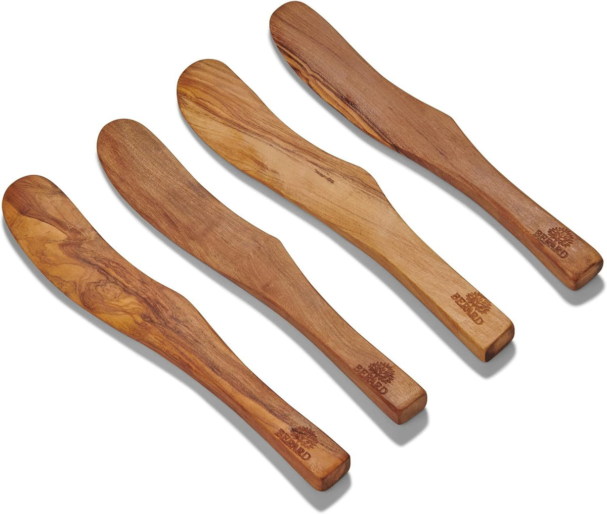 Berard Set of 4 Olivewood Spreaders
