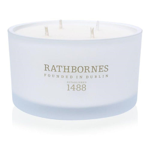 Rathbornes Dublin Tea Rose Oud and Patchouli Four Wick Luxury Scented Candle - Home Decors Gifts online | Fragrance, Drinkware, Kitchenware & more - Fina Tavola