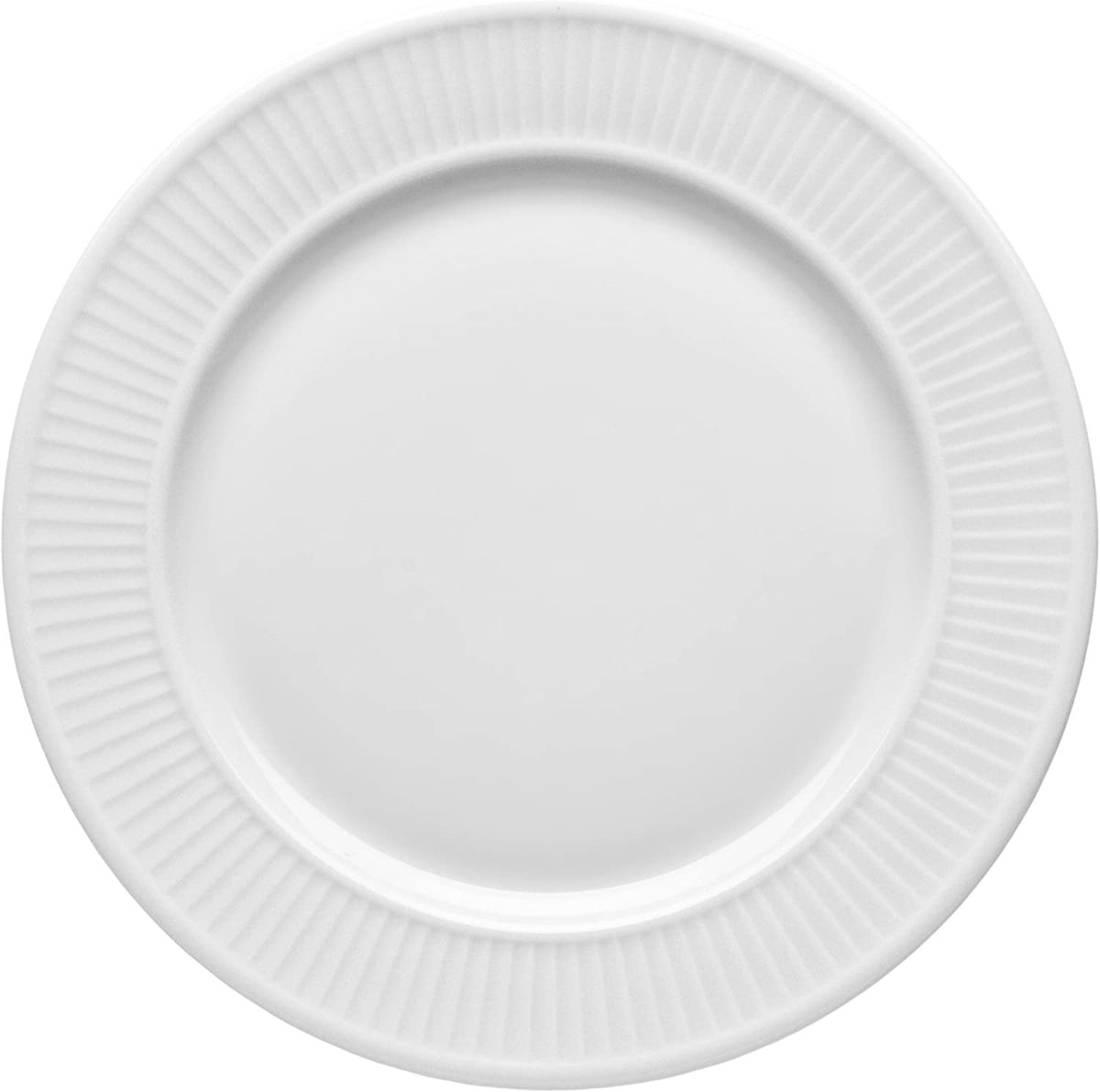 Pillivuyt Plisse White Porcelain Dinner Plate | 10"D