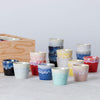 Stoneware Lungo Espresso Cups in a Wooden Box Grespresso Collection | Multicolor | Set of 8