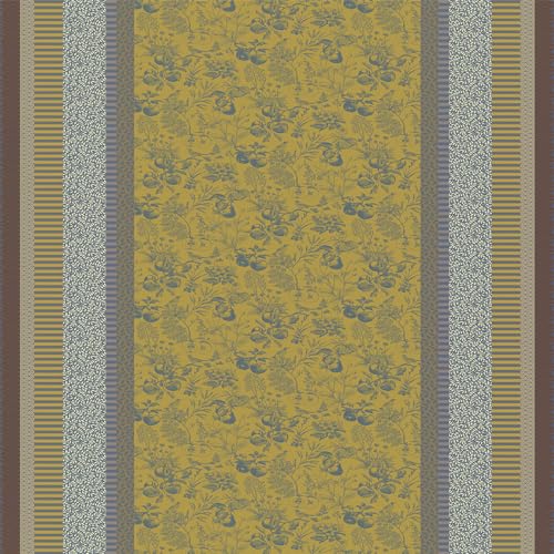 Garnier-Thiébaut Mille Vergers Mordore Jacquard Stain-Resistant Tablecloth