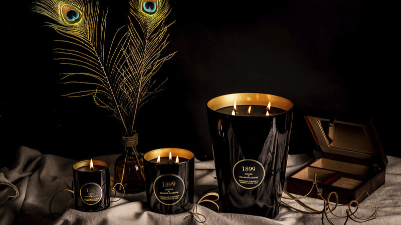 Black & Gold Luxury Scented Candle | Bois de Santal Imperial | 21oz