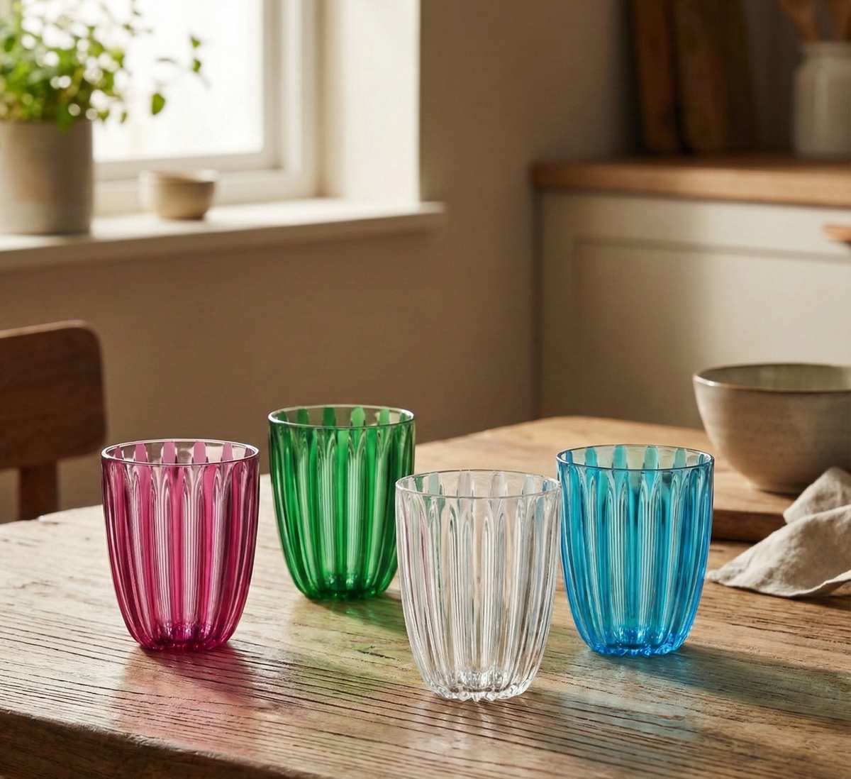 Guzzini Dolcevita Stackable Tumblers – Set of 6 (Low Tumblers)