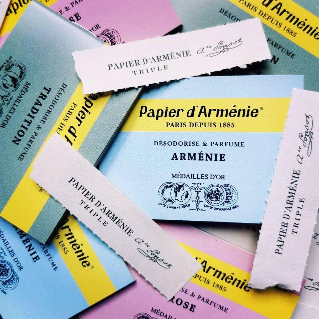 Papier d’Arménie, Armenie Burning Papers – Set of 3 (12 Sheets each ) French Incense Booklet