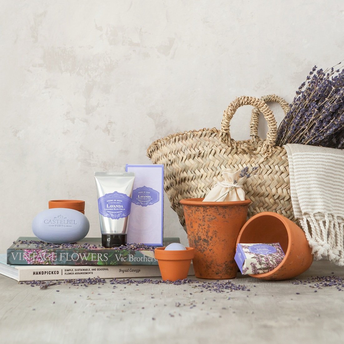 Castelbel Lavender Gift-Set with Diffuser Hand-Cream and Soap