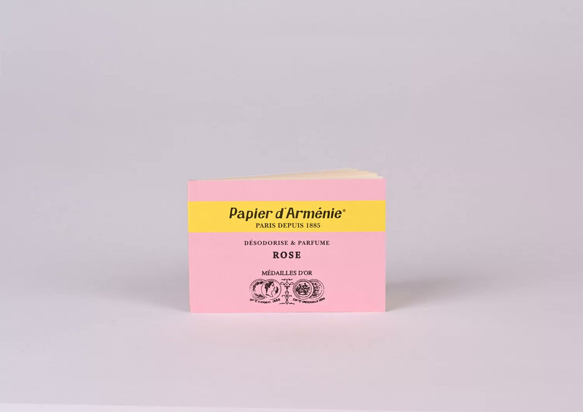Papier d'Arménie Discovery Set | Scented Burning Paper | 6 Booklets | Tradition, Rose & Arménie