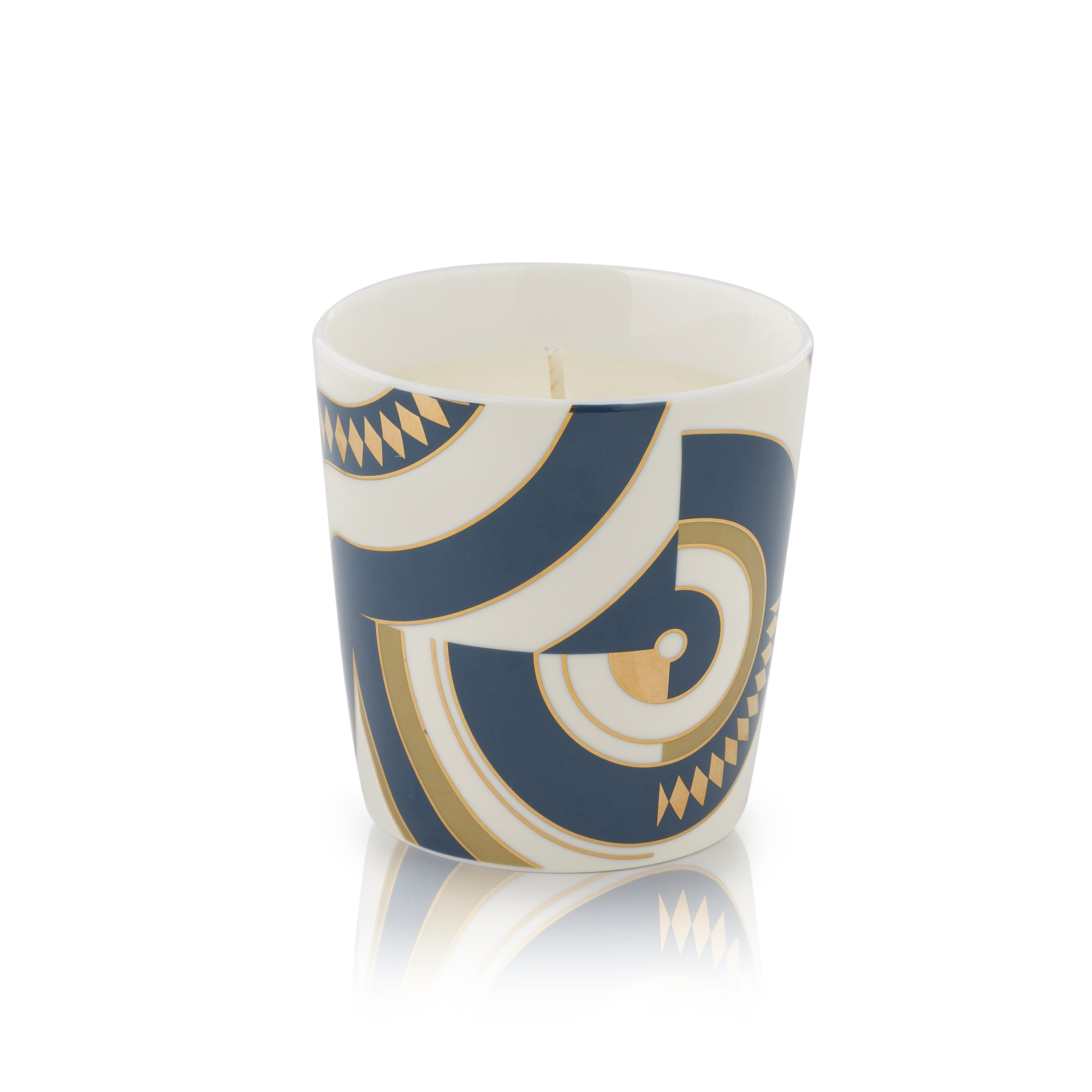 Ilum Egyptian-inspired luxury candle with gold and lapis lazuli design – 260 g natural wax