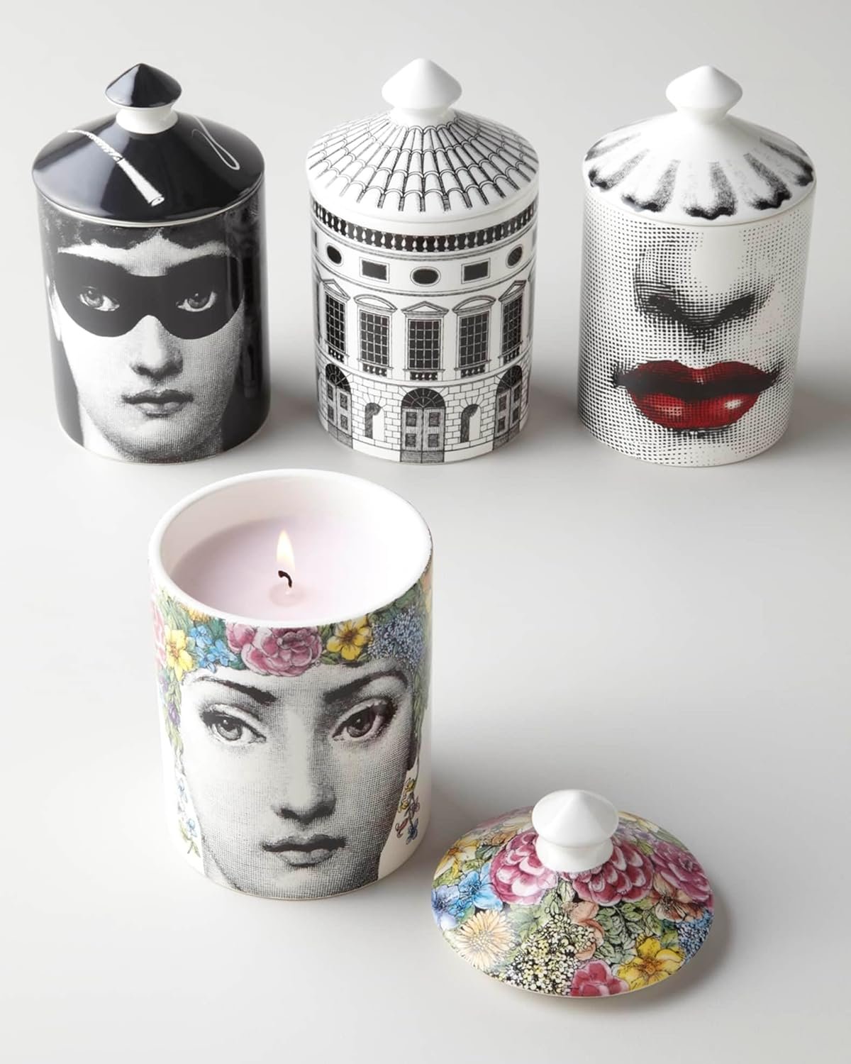 Fornasetti NEL MENTRE Large Luxury Scented Candle | Architettura | Immaginazione Fragrance