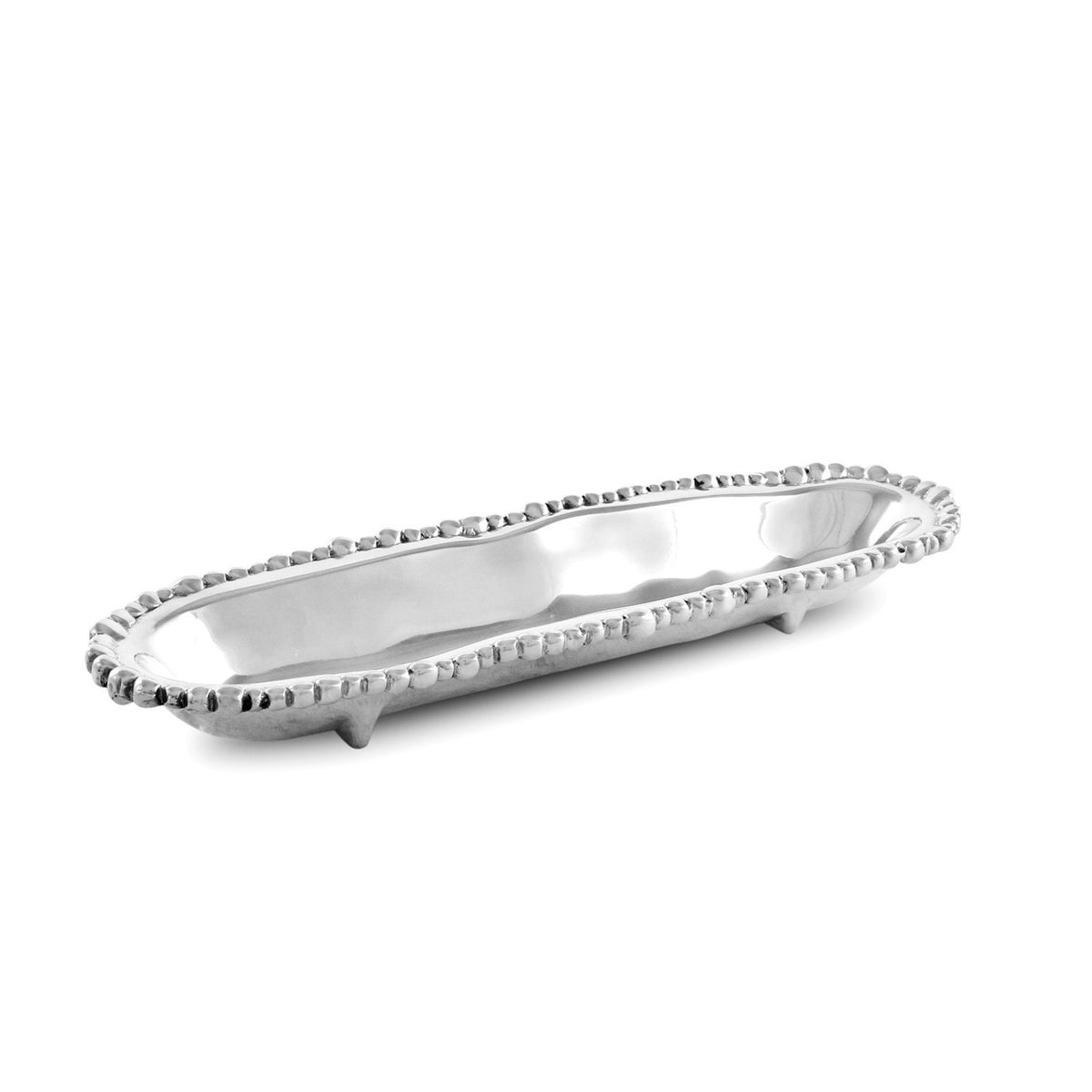 Beatriz Ball ORGANIC PEARL Cracker Tray | Aluminum Alloy | 12"