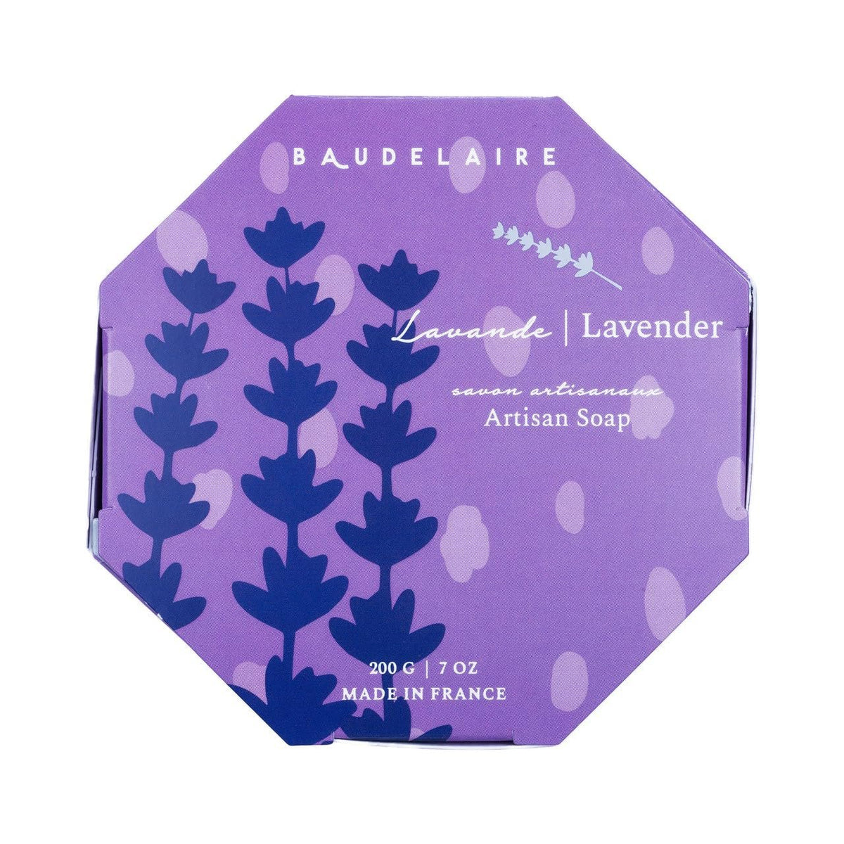 Baudelaire Lavender Bath Bar with Shea Butter 7 oz