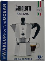 Bialetti Moka Express Coffee Espresso Maker | Silver (6 Cups)
