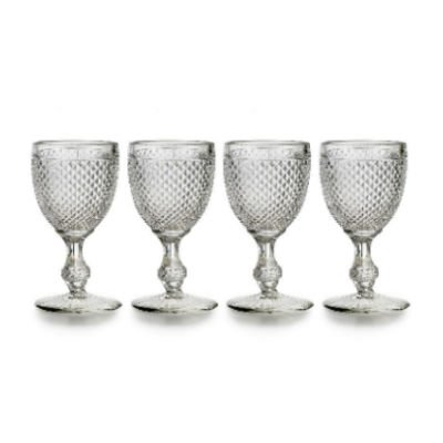Vista Alegre Bicos Clear All Purpose Goblets, Set of 4 Drinkware