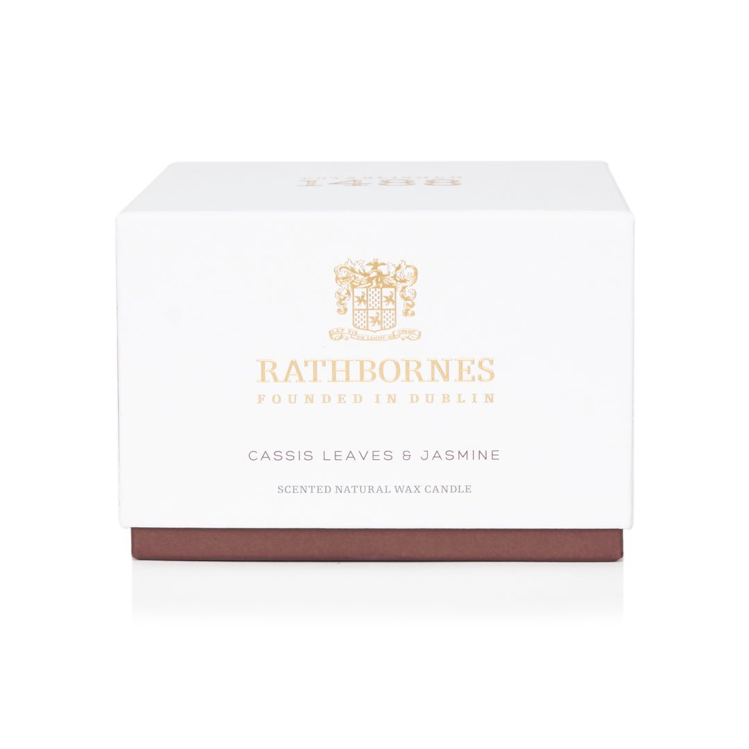 Irish luxury fruity floral candle by Rathbornes 1488