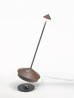 Zafferano Pina Pro LED Cordless Table Lamp | Rust