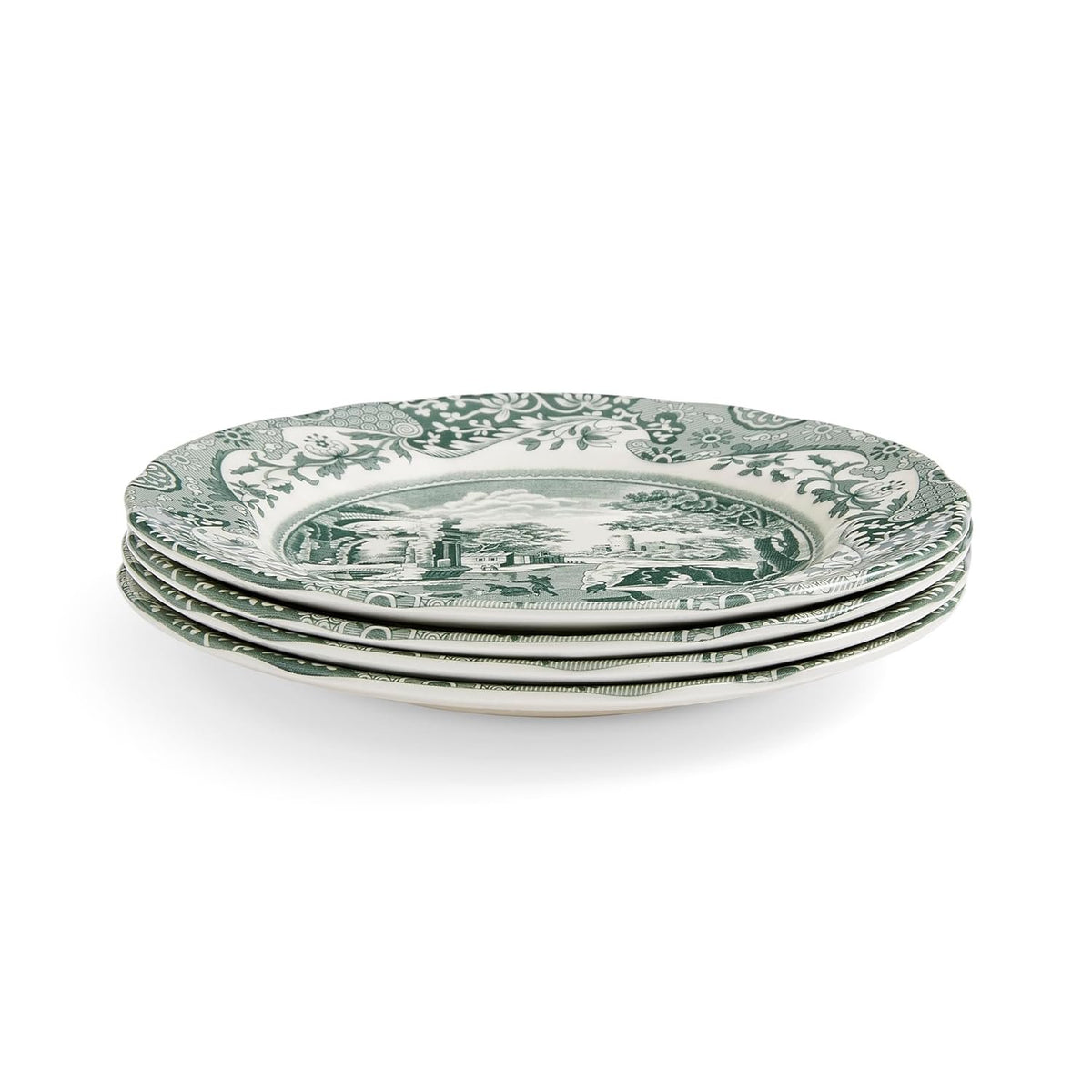 Spode Heritage Green Italian 7.25" Salad Plates, Set of 4