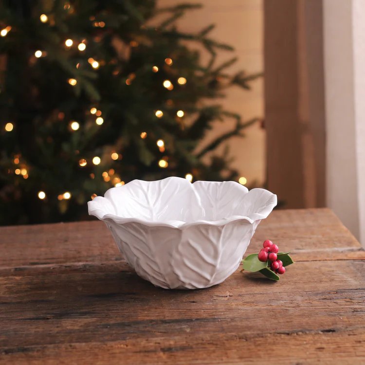 Beatriz Ball VIDA White Lettuce Small Bowl | 8.5"D