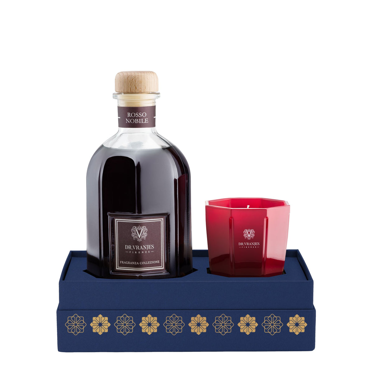 Dr Vranjes Rosso Nobile Gift-Box 250 ml Fragrance & 80g Candle