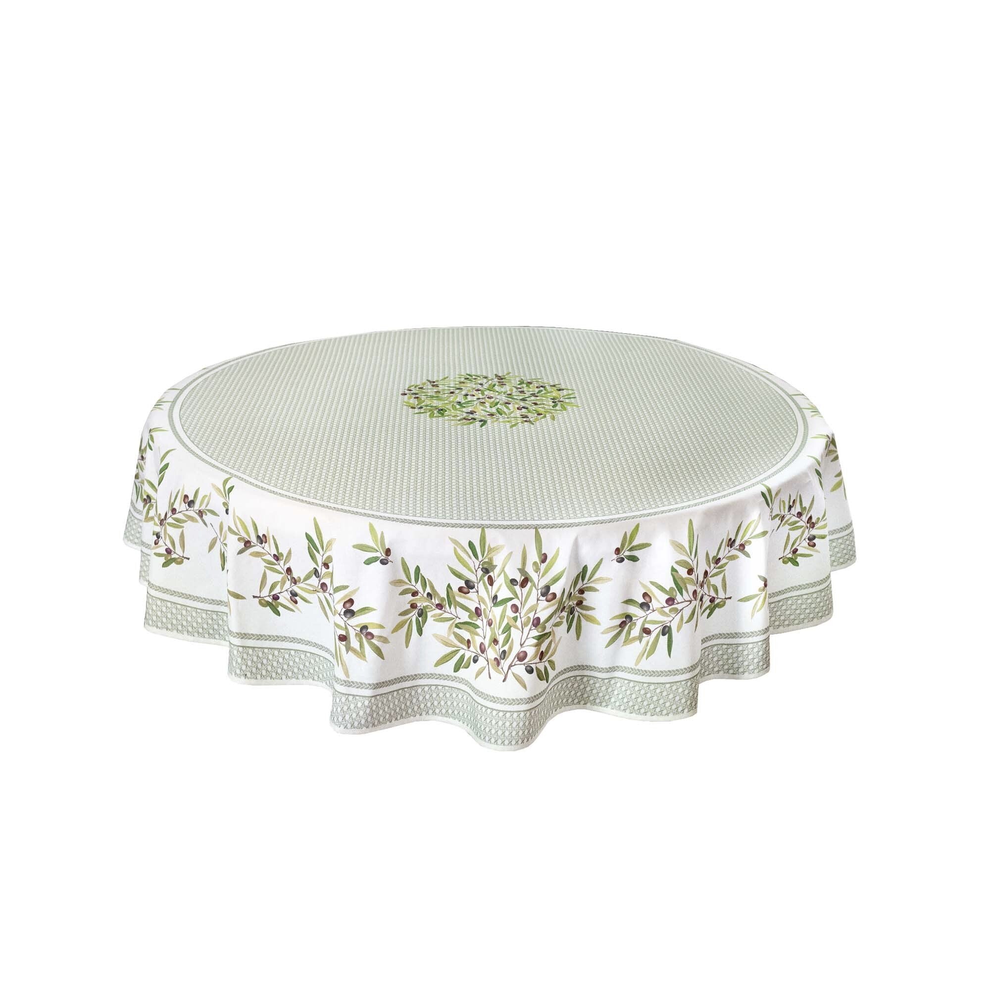 Nyons Almond Provencal Round Tablecloth