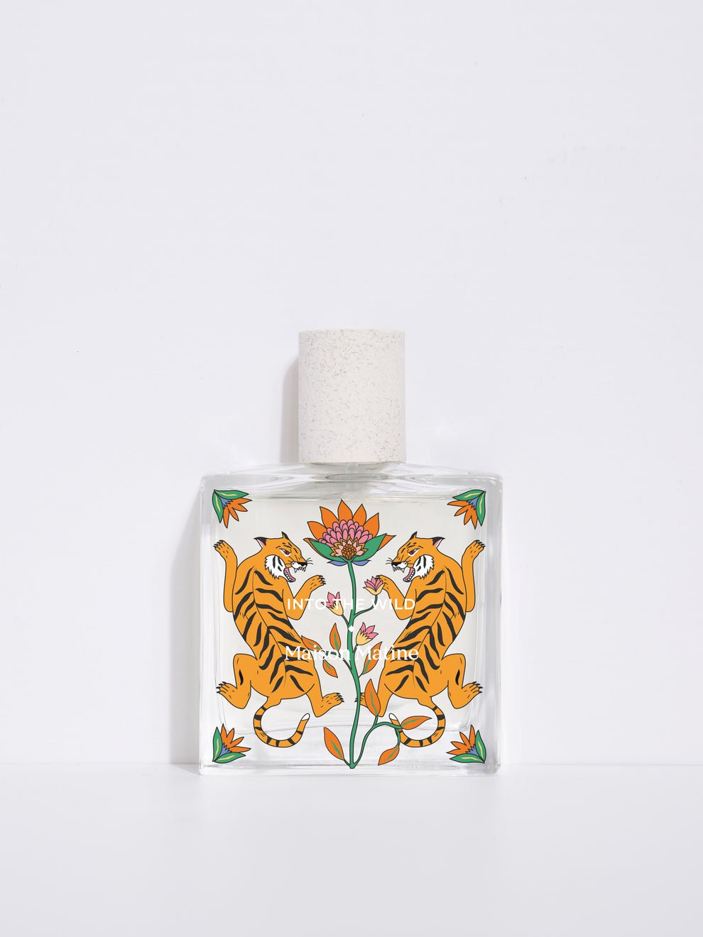 Maison Matine Into the Wild bottle, graphic illustrated design