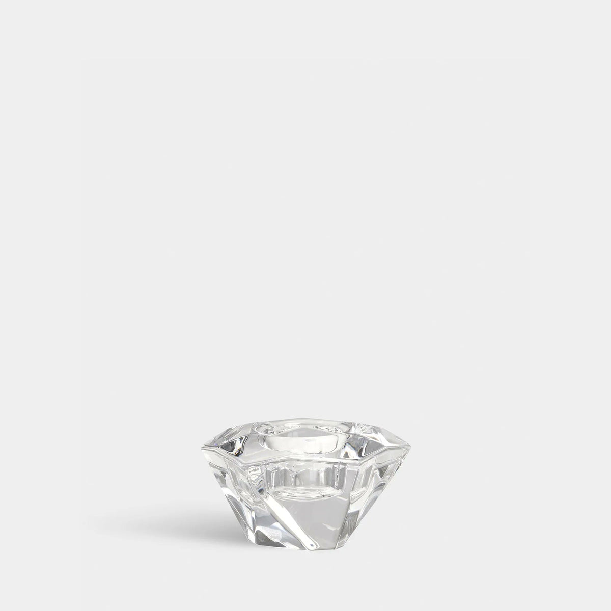 Orrefors Precious Votive in faceted clear crystal