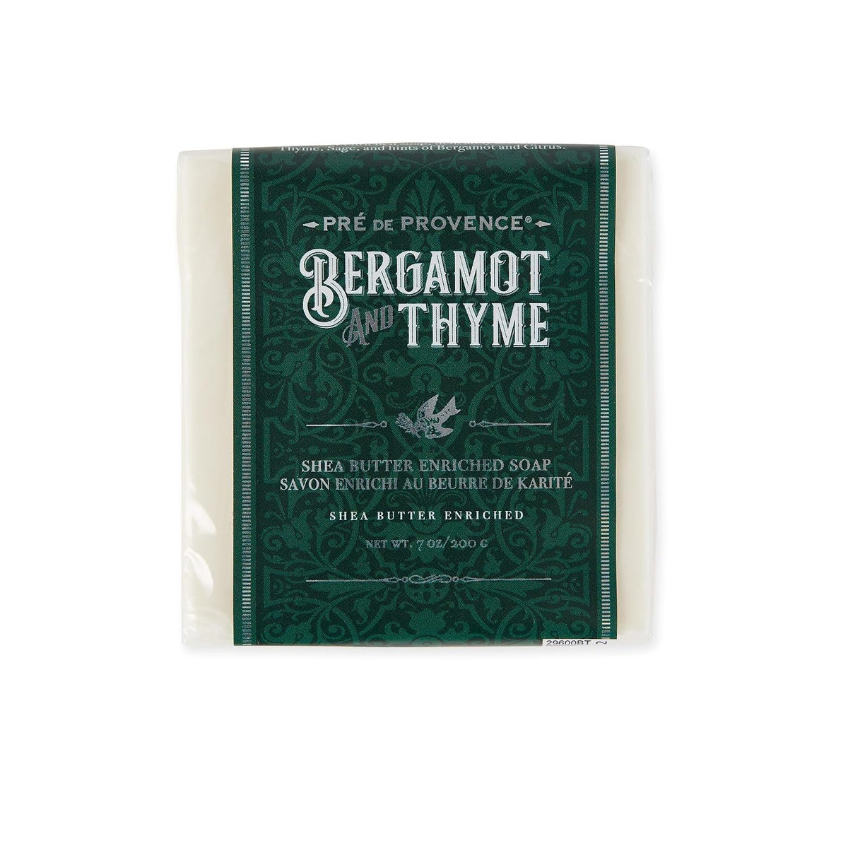 Pre de Provence Bergamot & Thyme Cube Soap, 200g