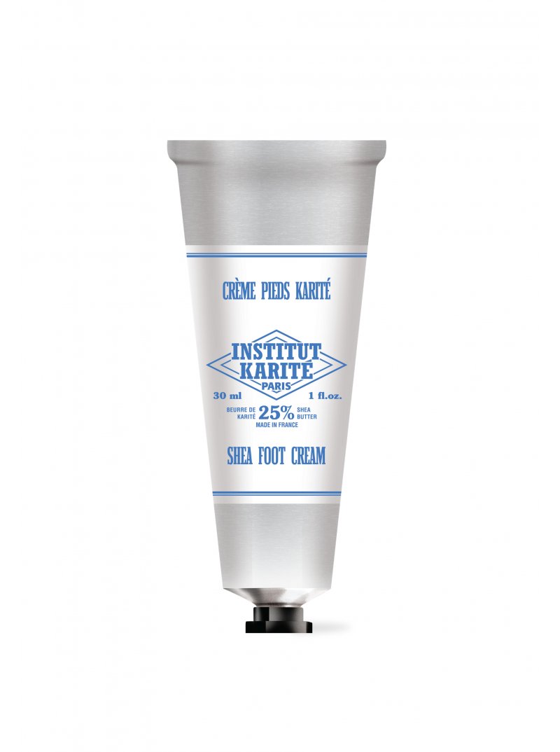 Institut Karite Paris Shea Foot Cream 30 mL Milk | Foot Cream Tube in Box 25% Shea Foot Cream | Made in France Hand & Body Cream Milk Fragrance Nourishing & Moisturizing Skin