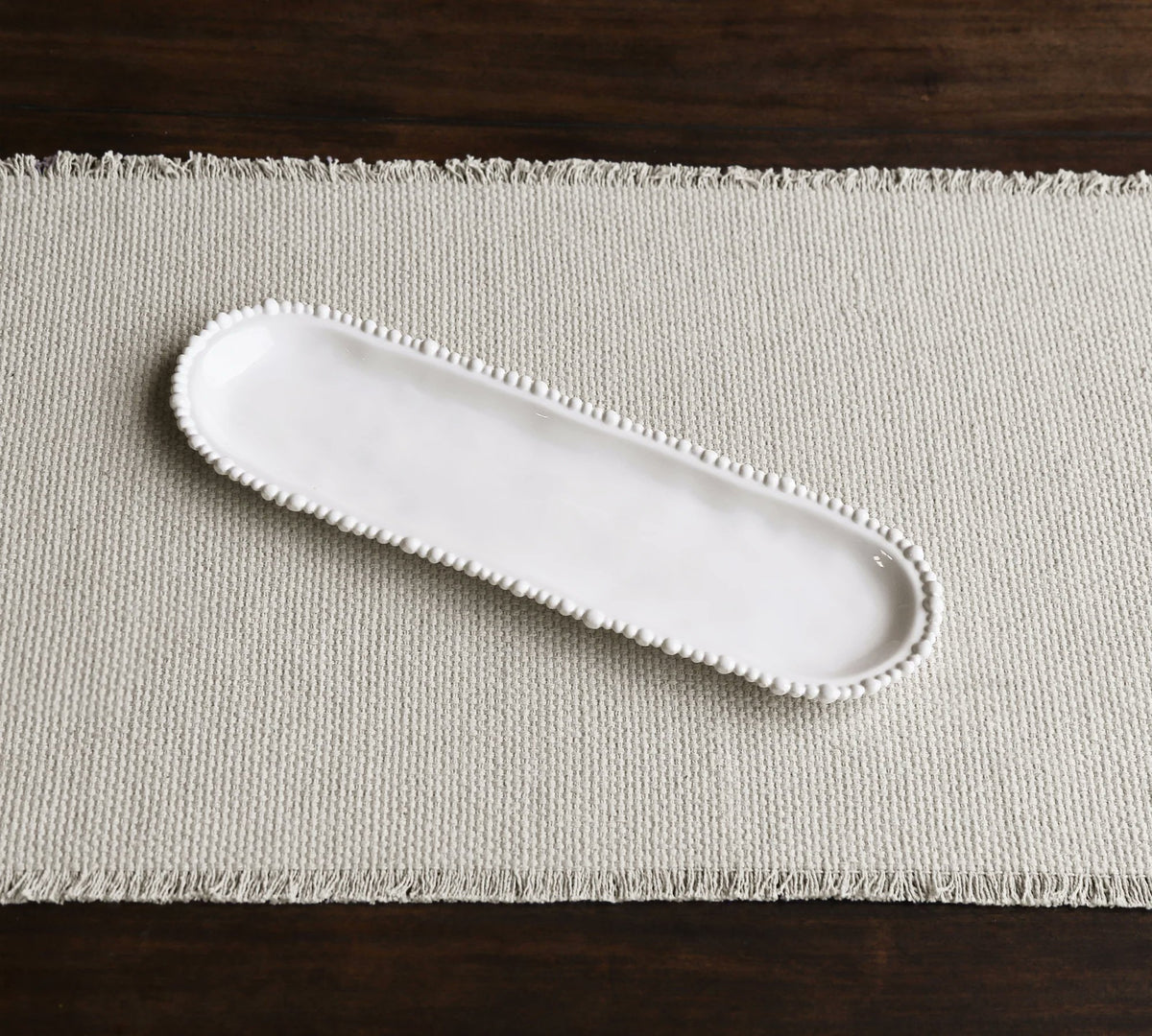 VIDA Alegria Baguette Platter in White Melamine
