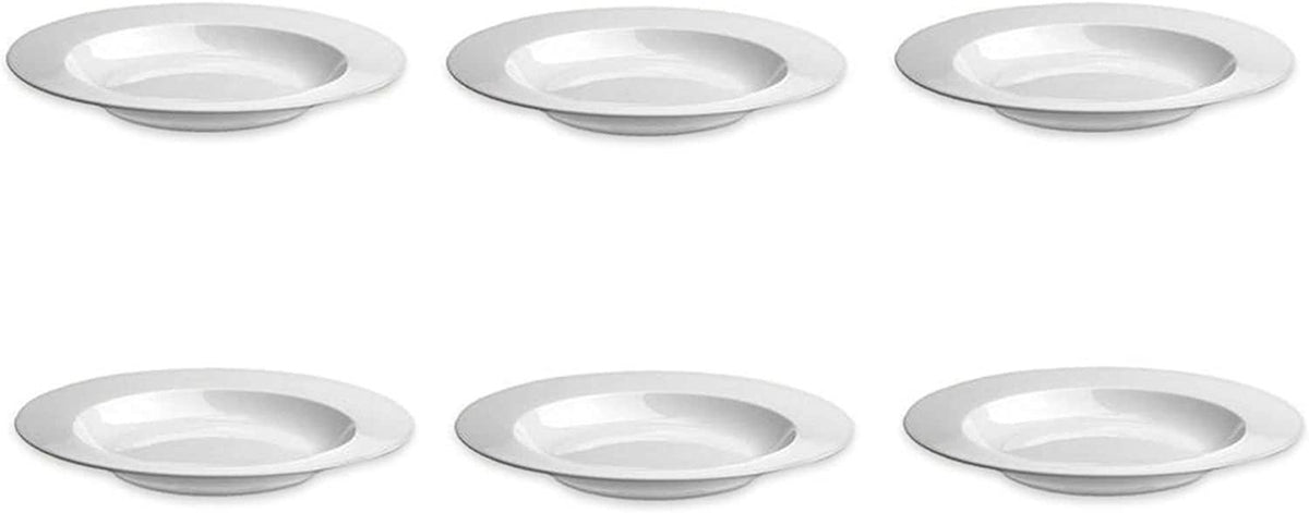 Les Essentiels Soup Plate in White Porcelain | 9" | Set of 6