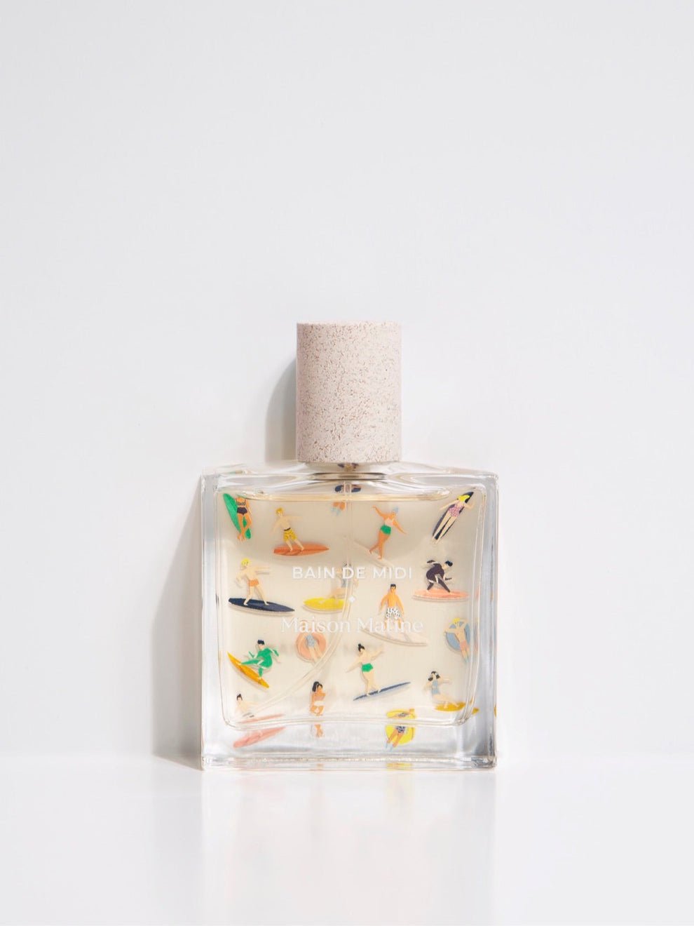 Maison Matine Bain de Midi bottle, graphic illustrated design