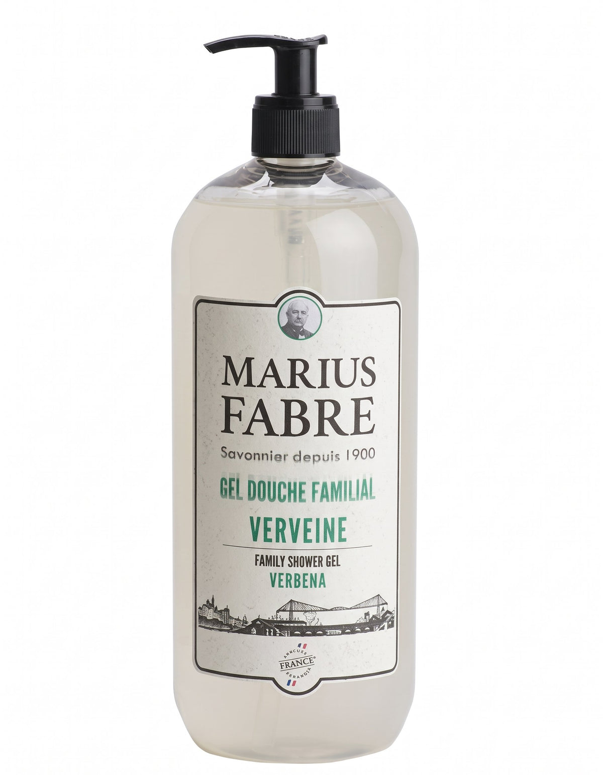 Marius Fabre 1900 Family Shower Gel, Verbena, 1L