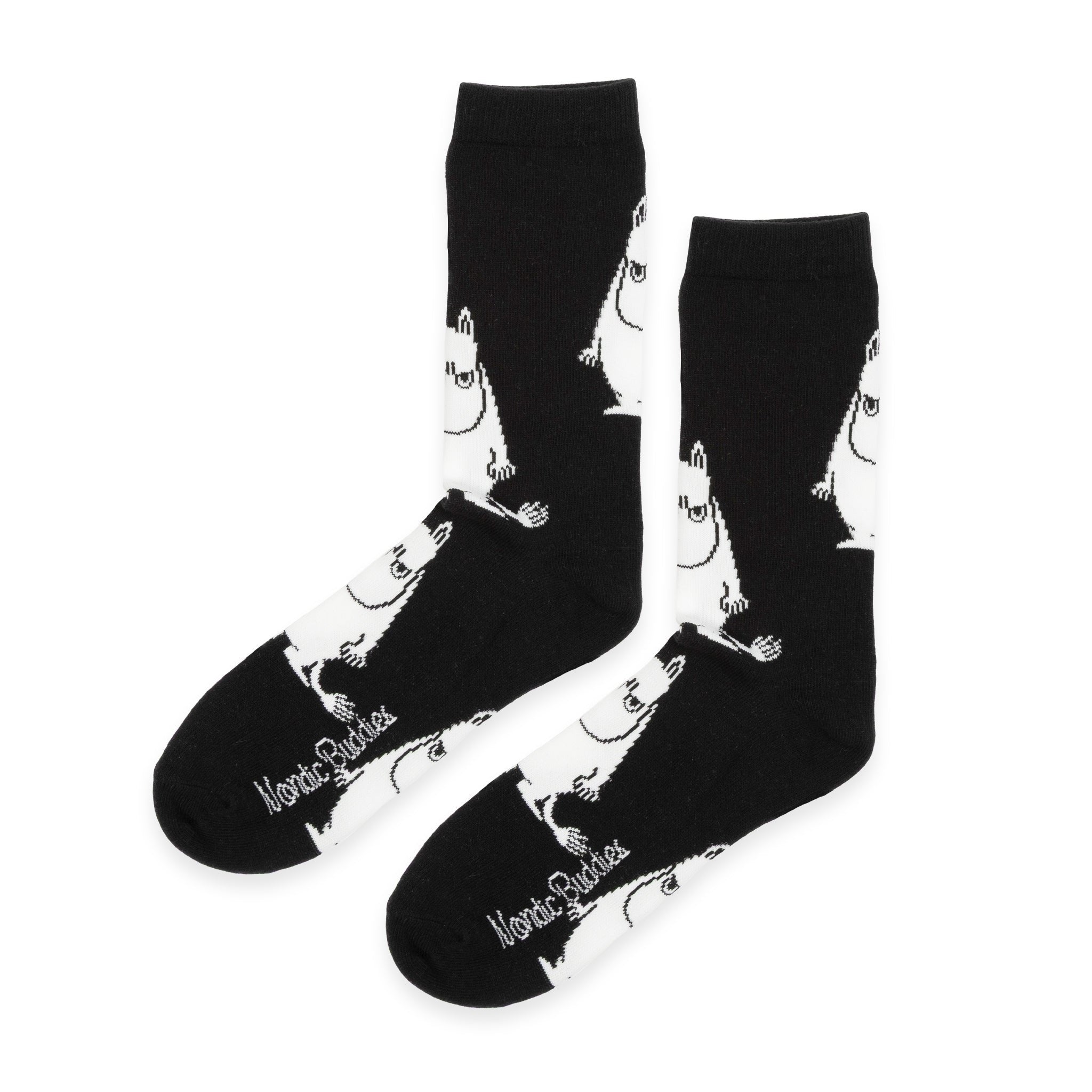 Moomintroll Temper Black & Navy Crew Socks – Men’s 2-Pack