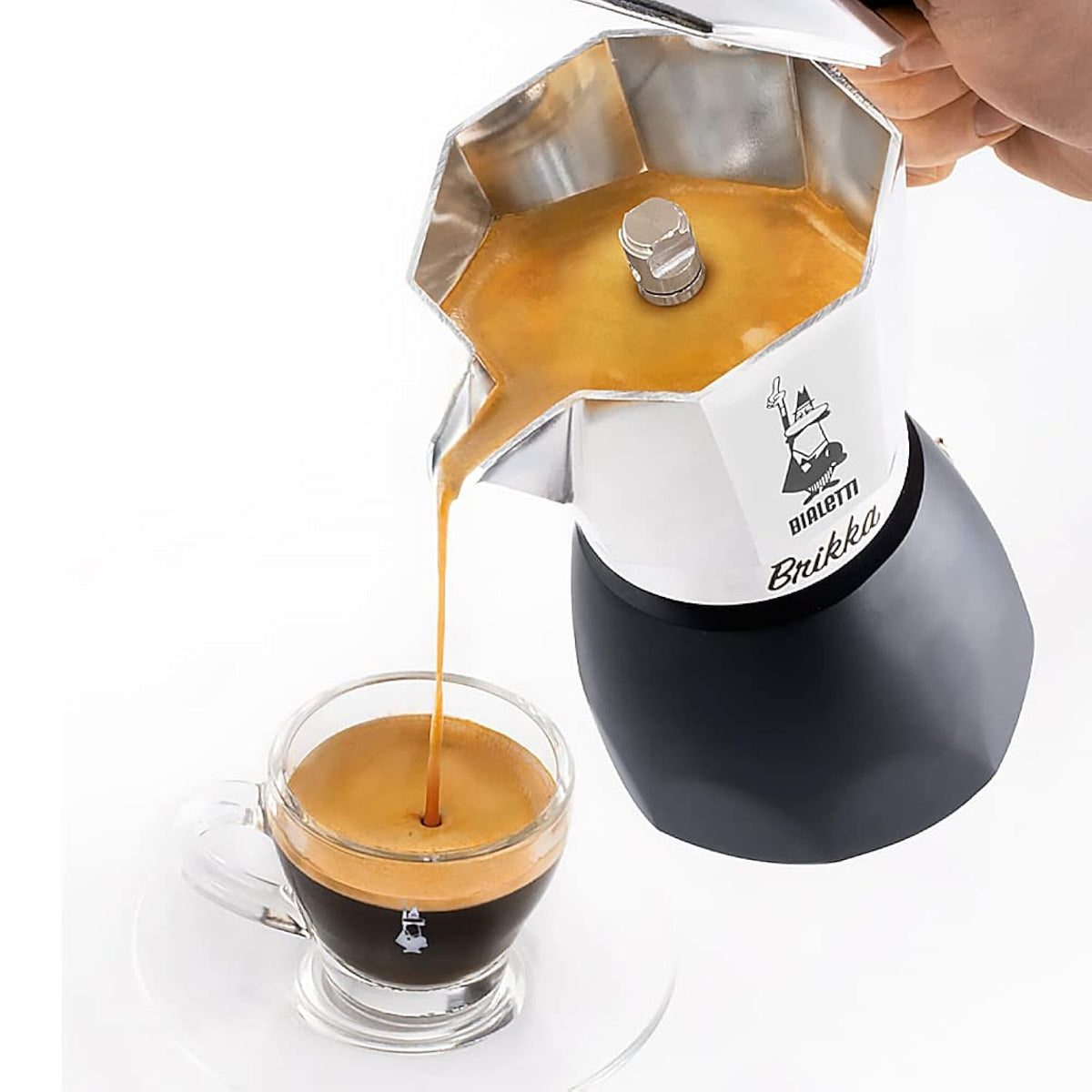 Bialetti Brikka Moka Pot – Crema-Rich Stovetop Espresso Maker 4 Cups 170ml