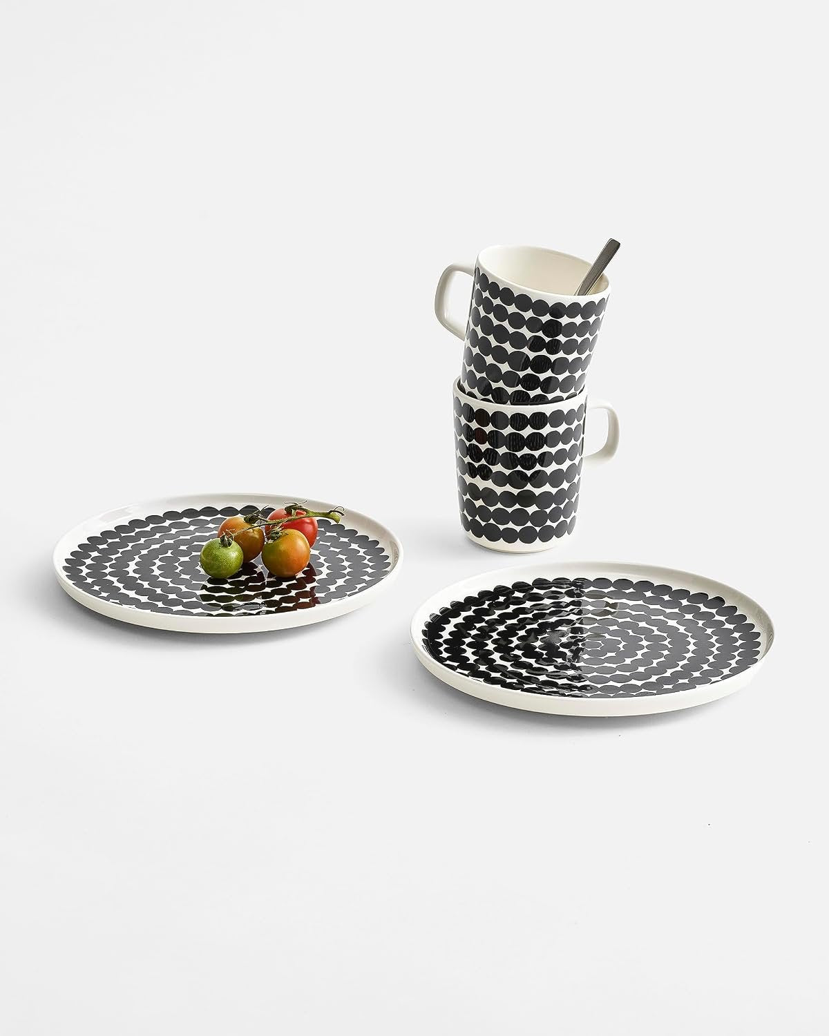 Oiva Räsymatto Kitchen Dish Set, Includes Plates & Mugs