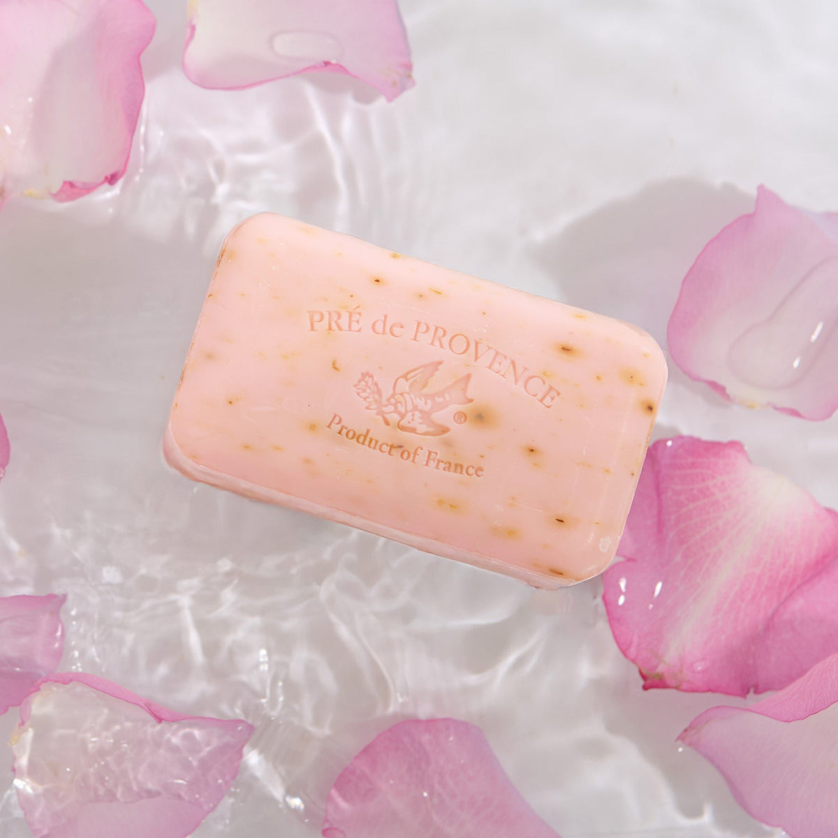 Pre de Provence Rose Petal Soap Bar Quad-Milled Shea Butter | Set of 12